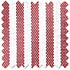 Nautical Stripes, Prom Red - Motorised Roman Blind